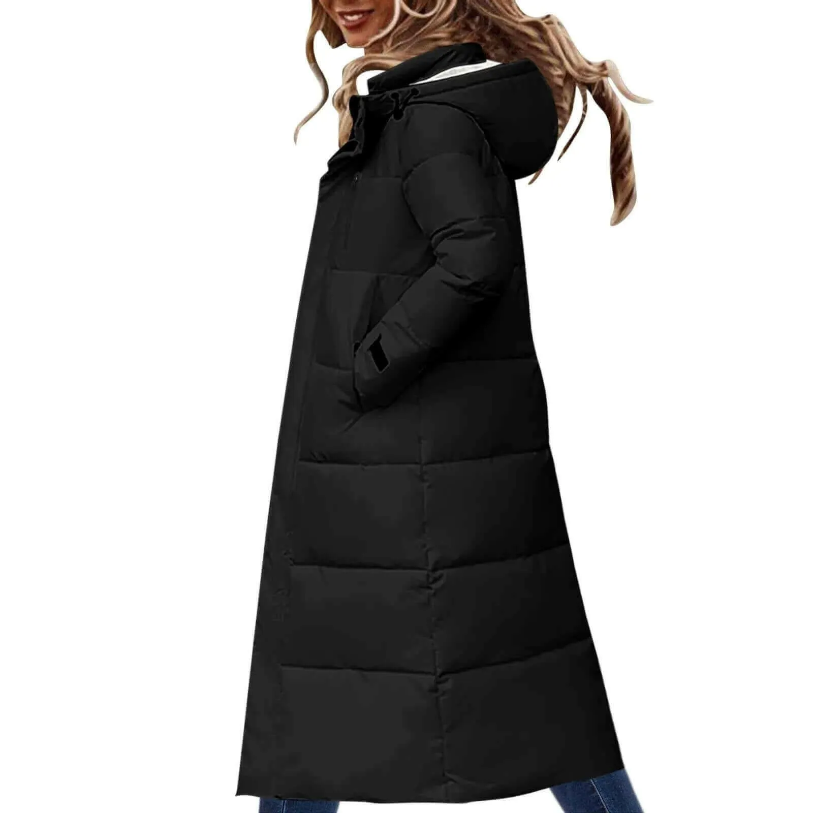 2022 Winter Women Jacket Coats Long Parkas Female Down Cotton Hooded