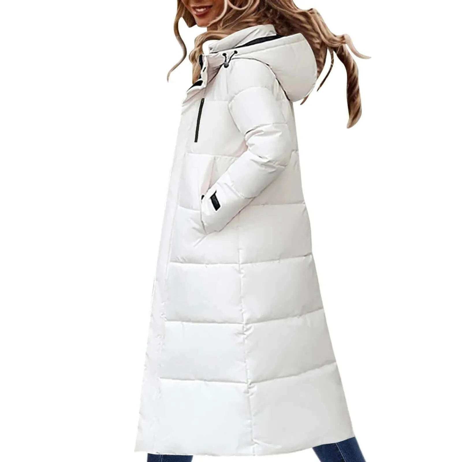 2022 Winter Women Jacket Coats Long Parkas Female Down Cotton Hooded