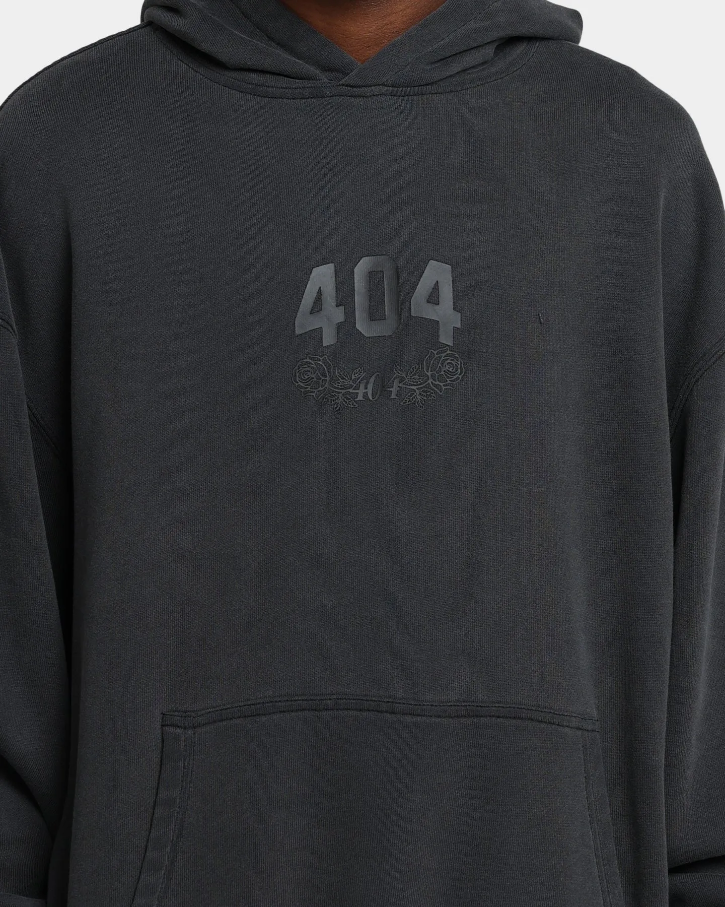 404 Flight Vintage Hoodie Charcoal