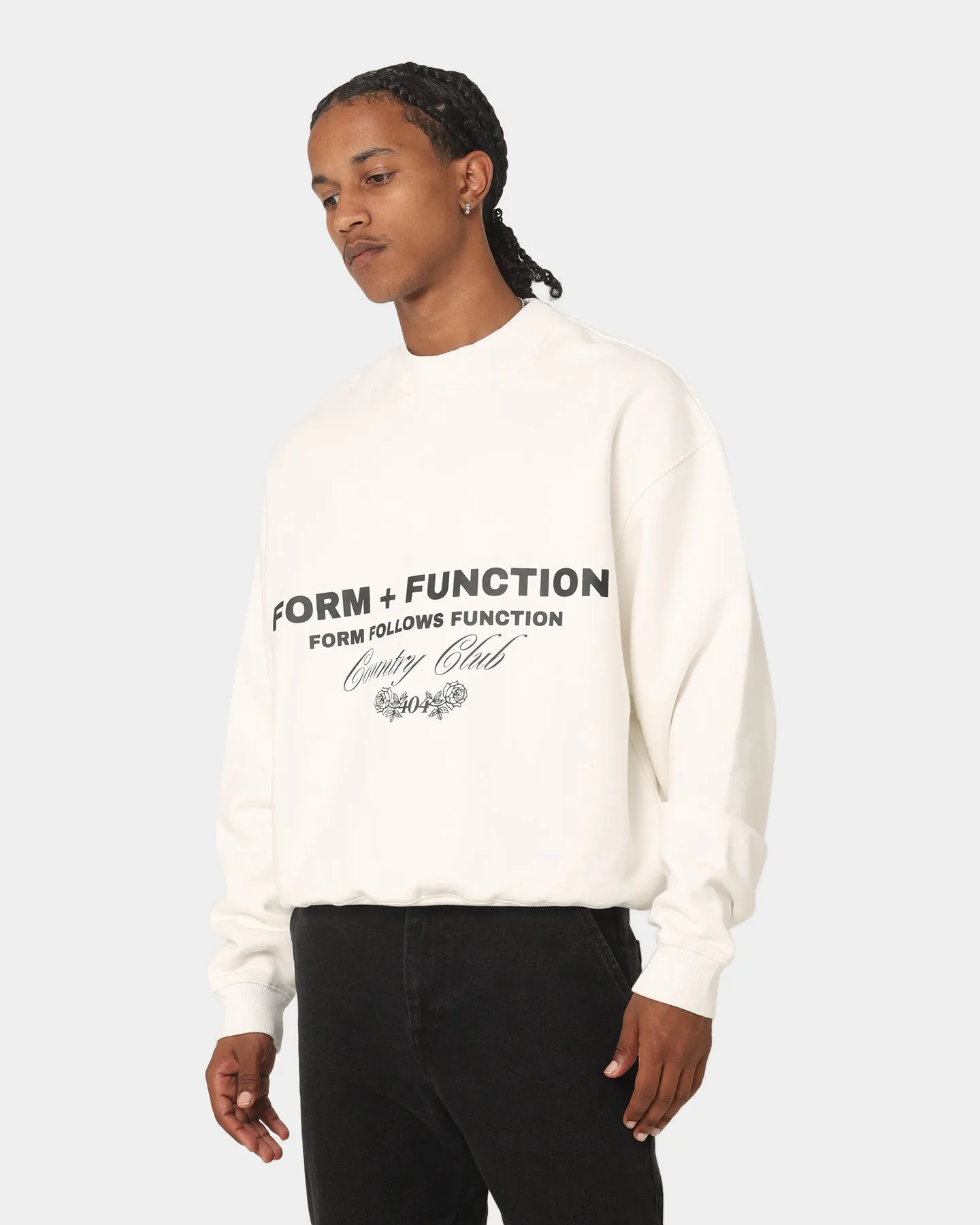 404 Mock Neck Premium Sweater Off White