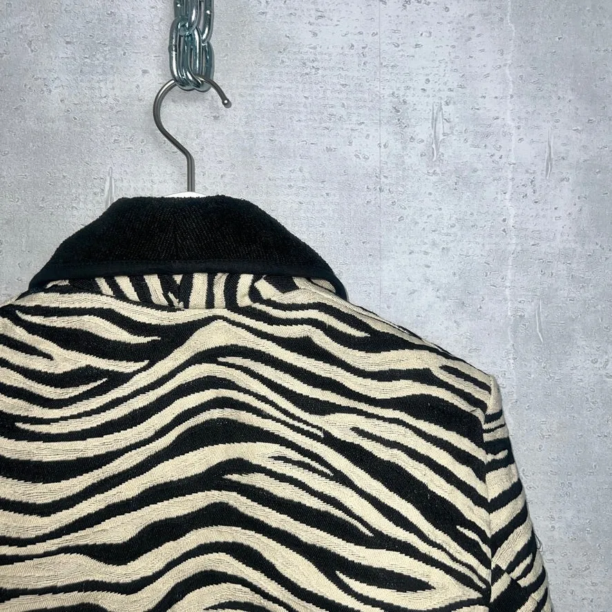 80-90'S INDIA製 / ZEBRA WOVEN RAG JKT