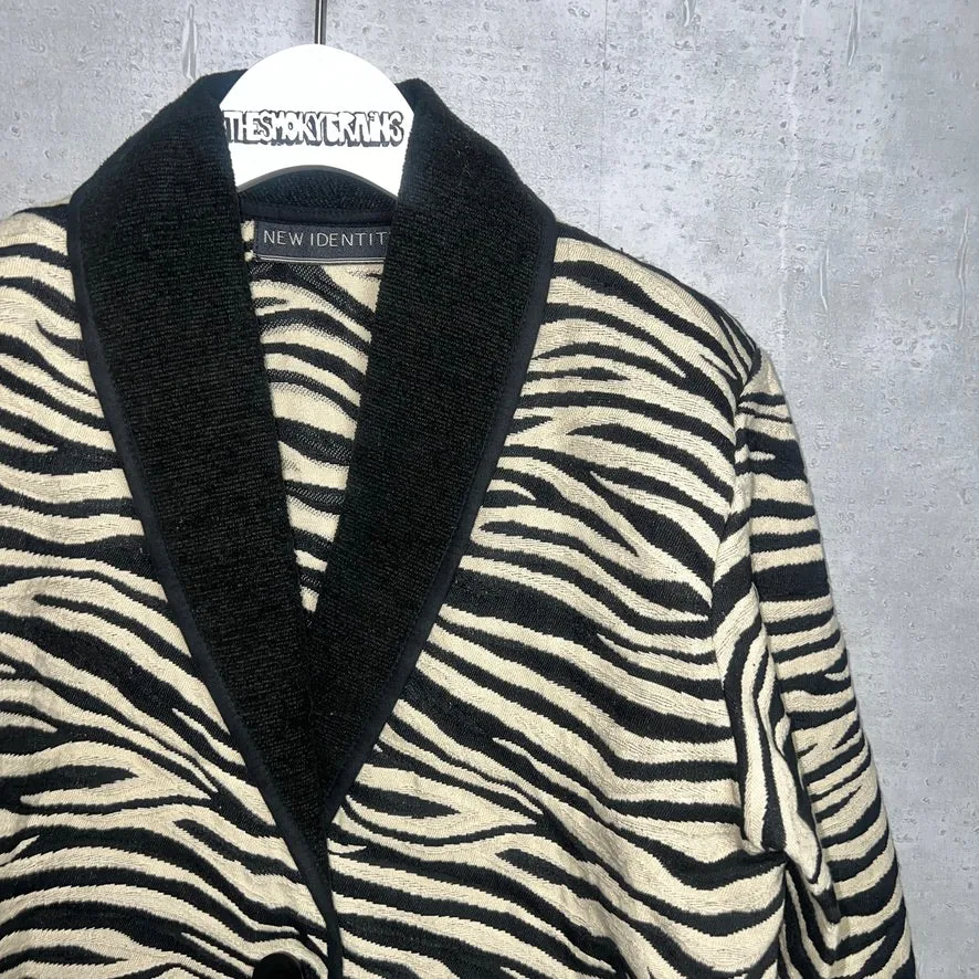 80-90'S INDIA製 / ZEBRA WOVEN RAG JKT