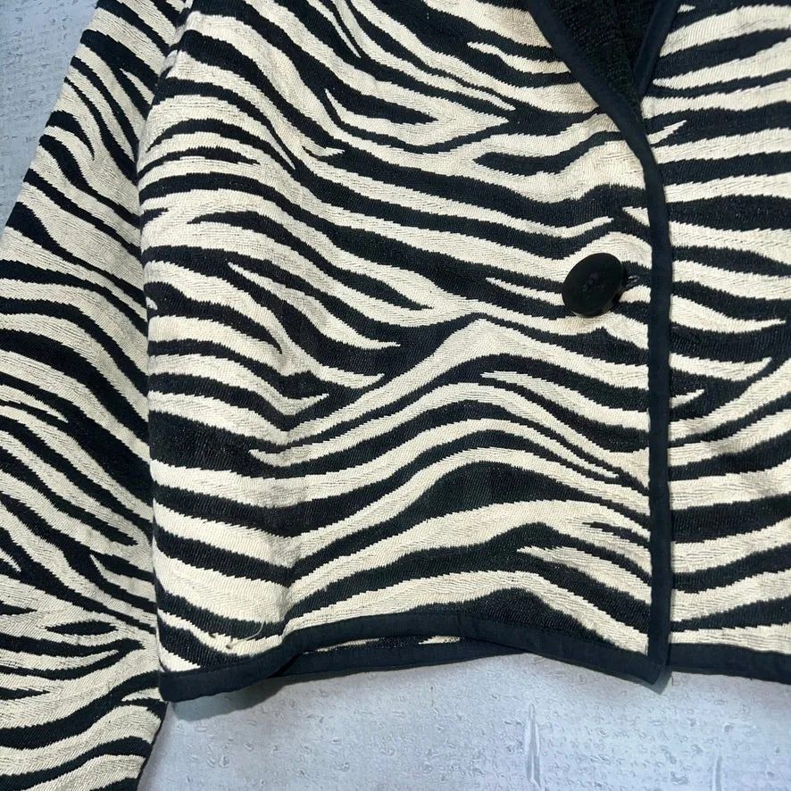 80-90'S INDIA製 / ZEBRA WOVEN RAG JKT