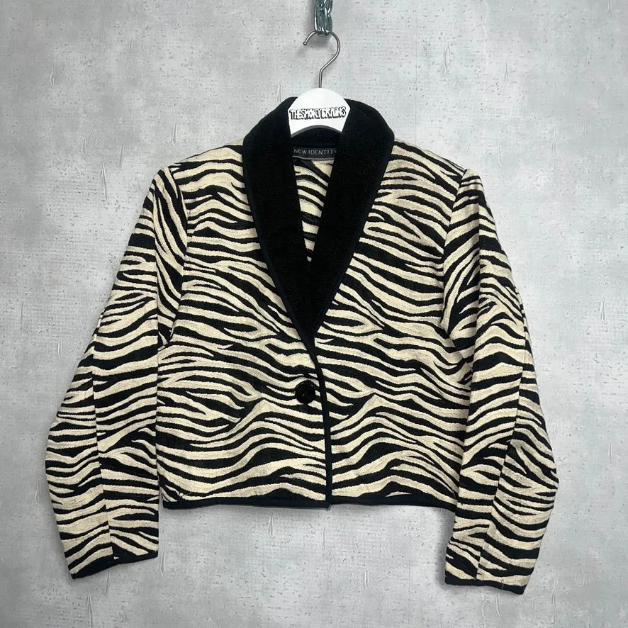 80-90'S INDIA製 / ZEBRA WOVEN RAG JKT