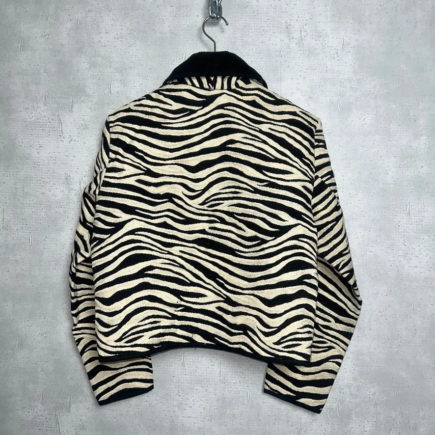 80-90'S INDIA製 / ZEBRA WOVEN RAG JKT