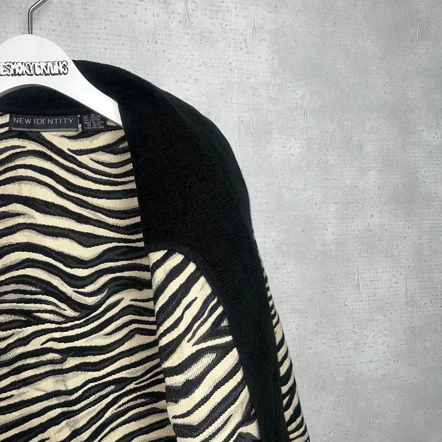 80-90'S INDIA製 / ZEBRA WOVEN RAG JKT