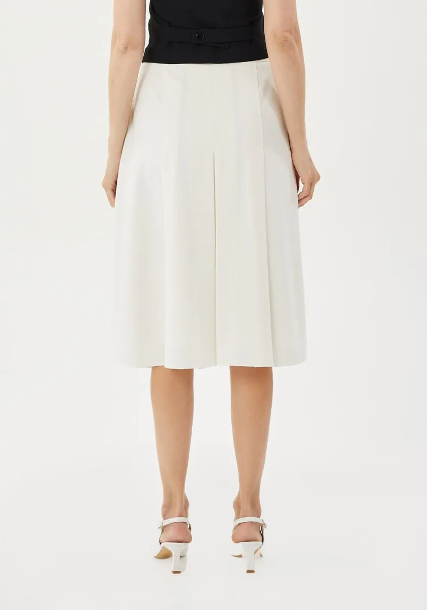 A-Line Flare Midi Skirt