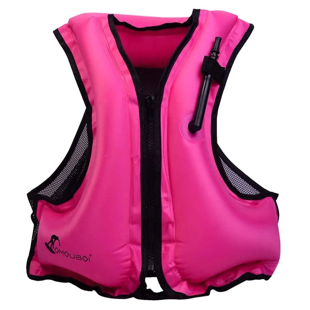 Adult Life Jacket Inflatable Swim Vest for Snorkeling Floating Device Swimming Drifting Surfing Water Sports Life Saving