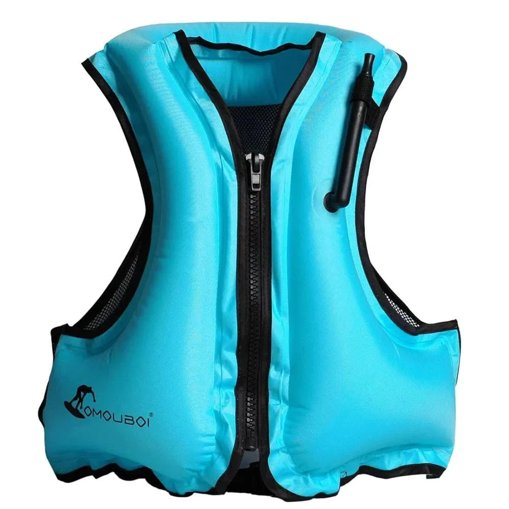 Adult Life Jacket Inflatable Swim Vest for Snorkeling Floating Device Swimming Drifting Surfing Water Sports Life Saving