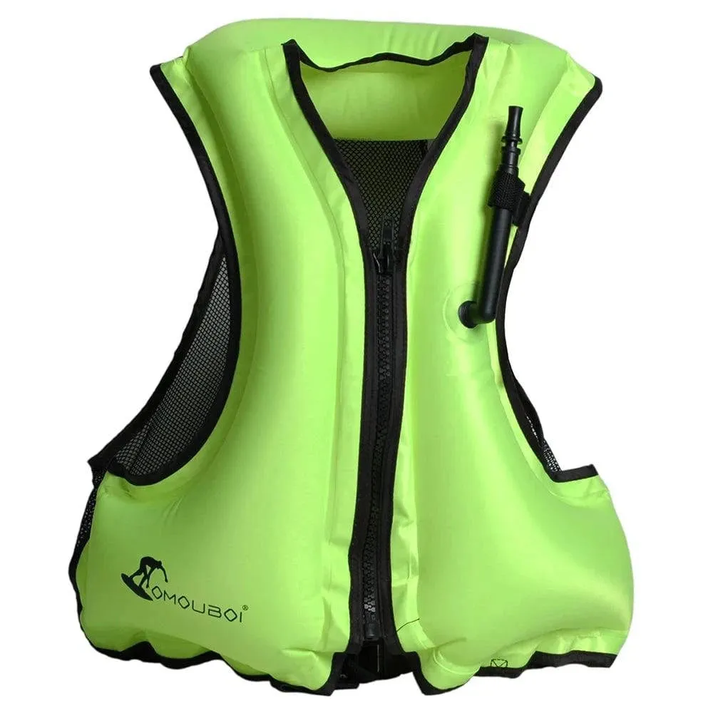 Adult Life Jacket Inflatable Swim Vest for Snorkeling Floating Device Swimming Drifting Surfing Water Sports Life Saving