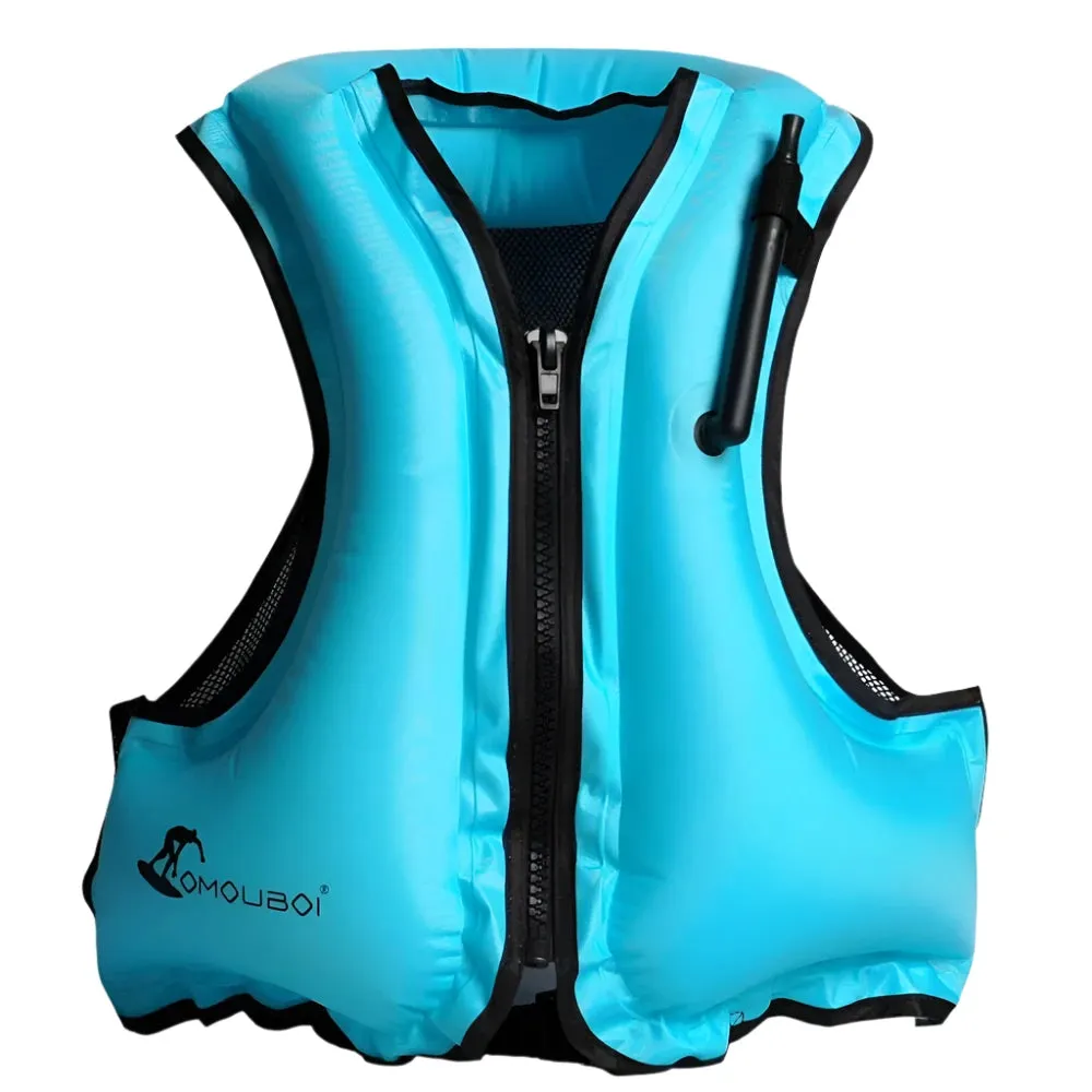 Adult Life Jacket Inflatable Swim Vest for Snorkeling Floating Device Swimming Drifting Surfing Water Sports Life Saving