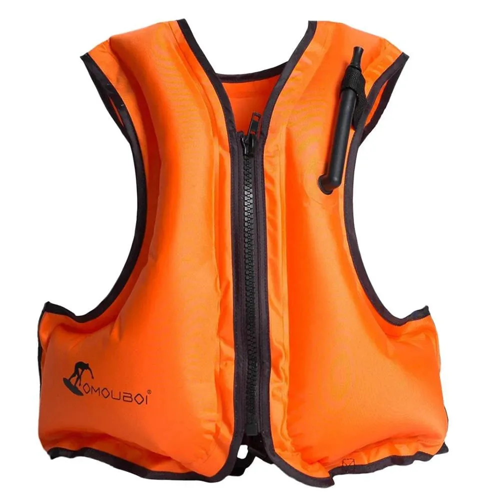 Adult Life Jacket Inflatable Swim Vest for Snorkeling Floating Device Swimming Drifting Surfing Water Sports Life Saving