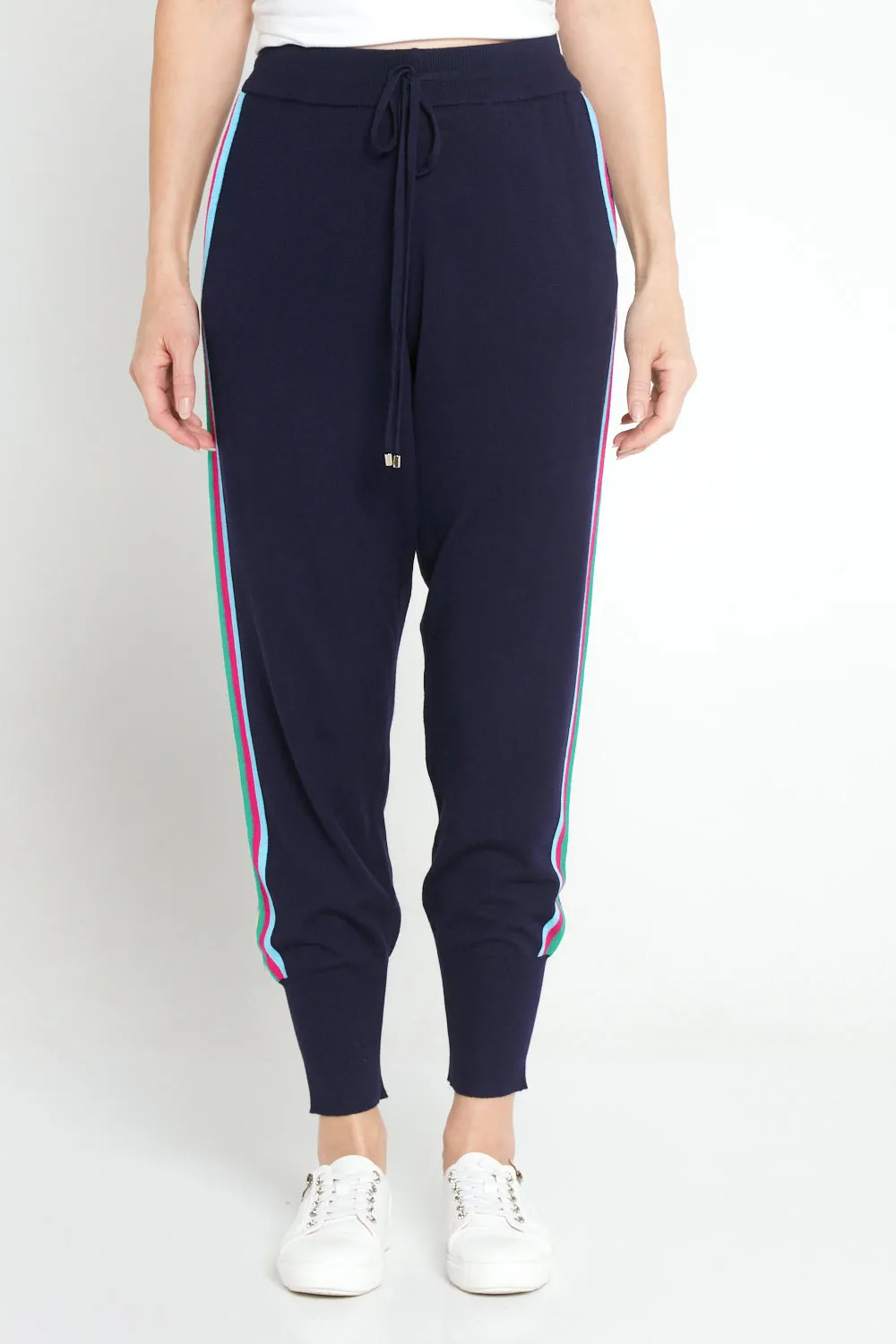 Aida Knit Jogger Pant - Blue Rainbow