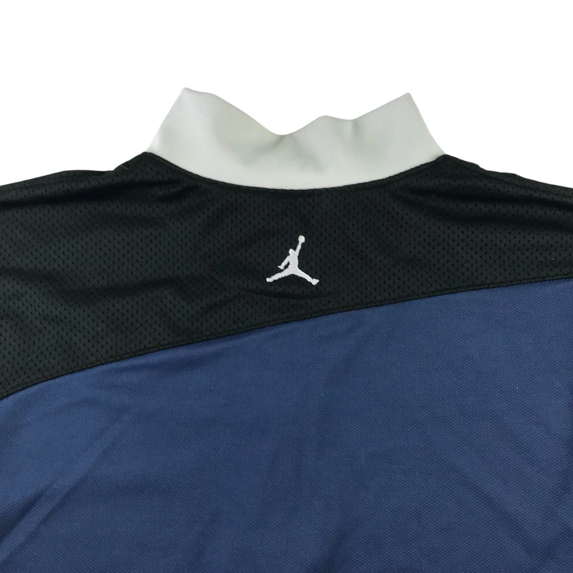 Air Jordan retro sweater men size L navy blue collared pullover