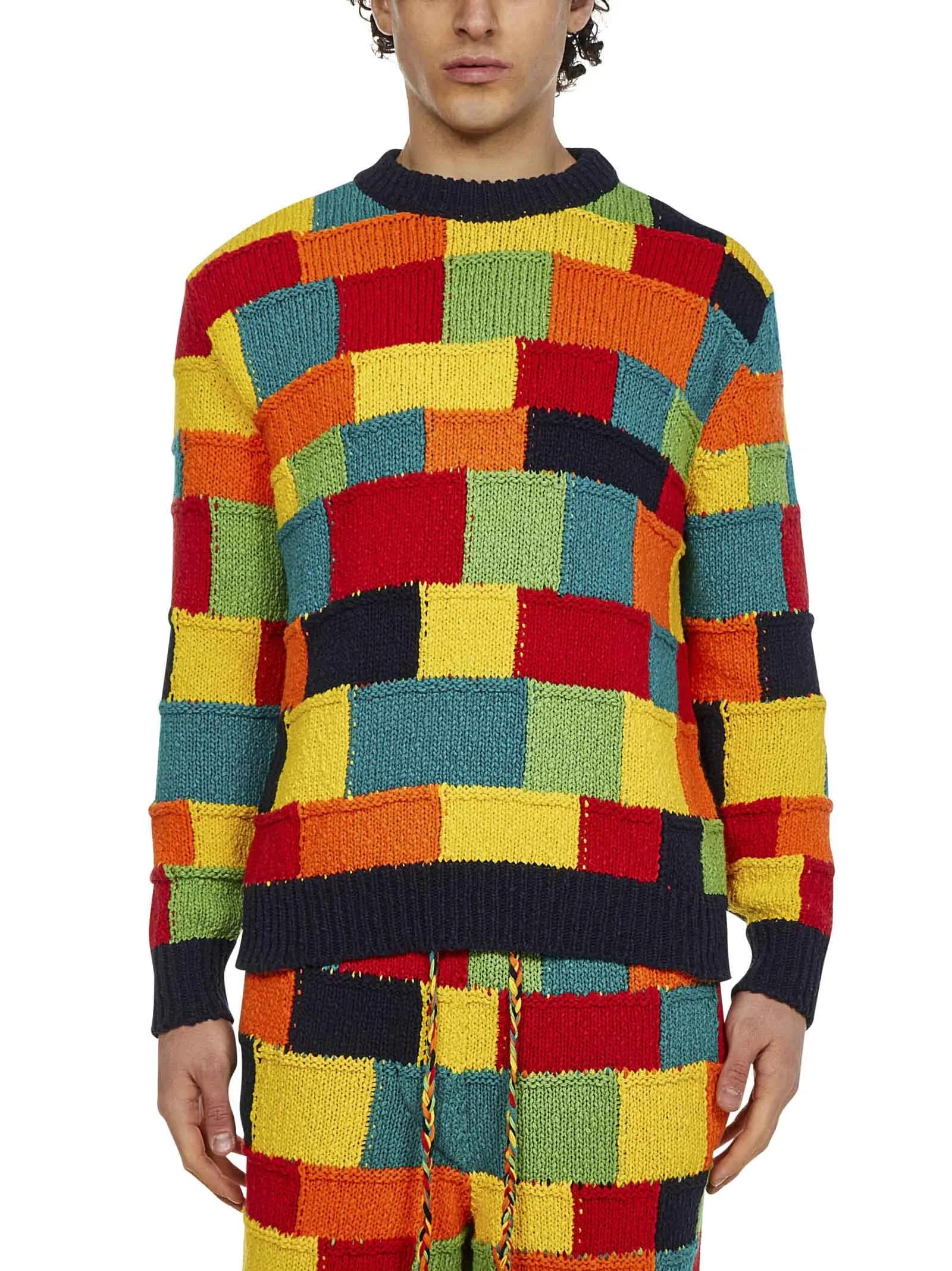 Alanui Colorblock Crewneck Knit Jumper