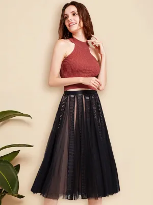 Alisa Pan High Waisted Midi Skirt