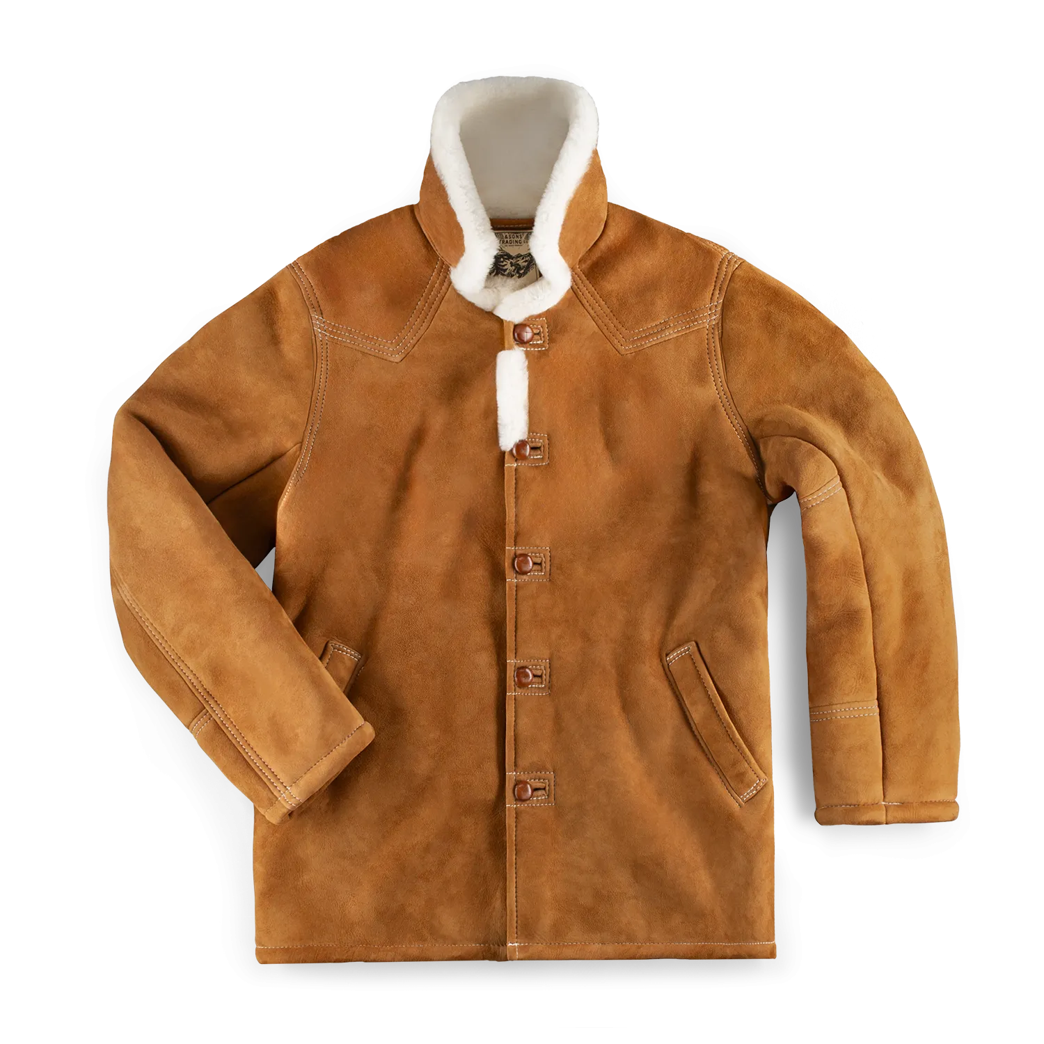 &SONS Aspen Shearling Coat Tan