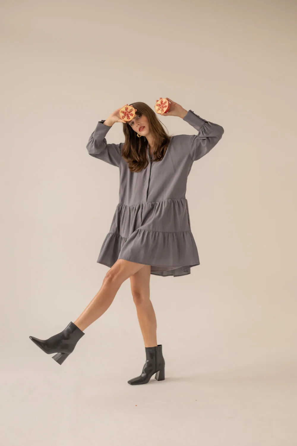 Anais Dress Grey