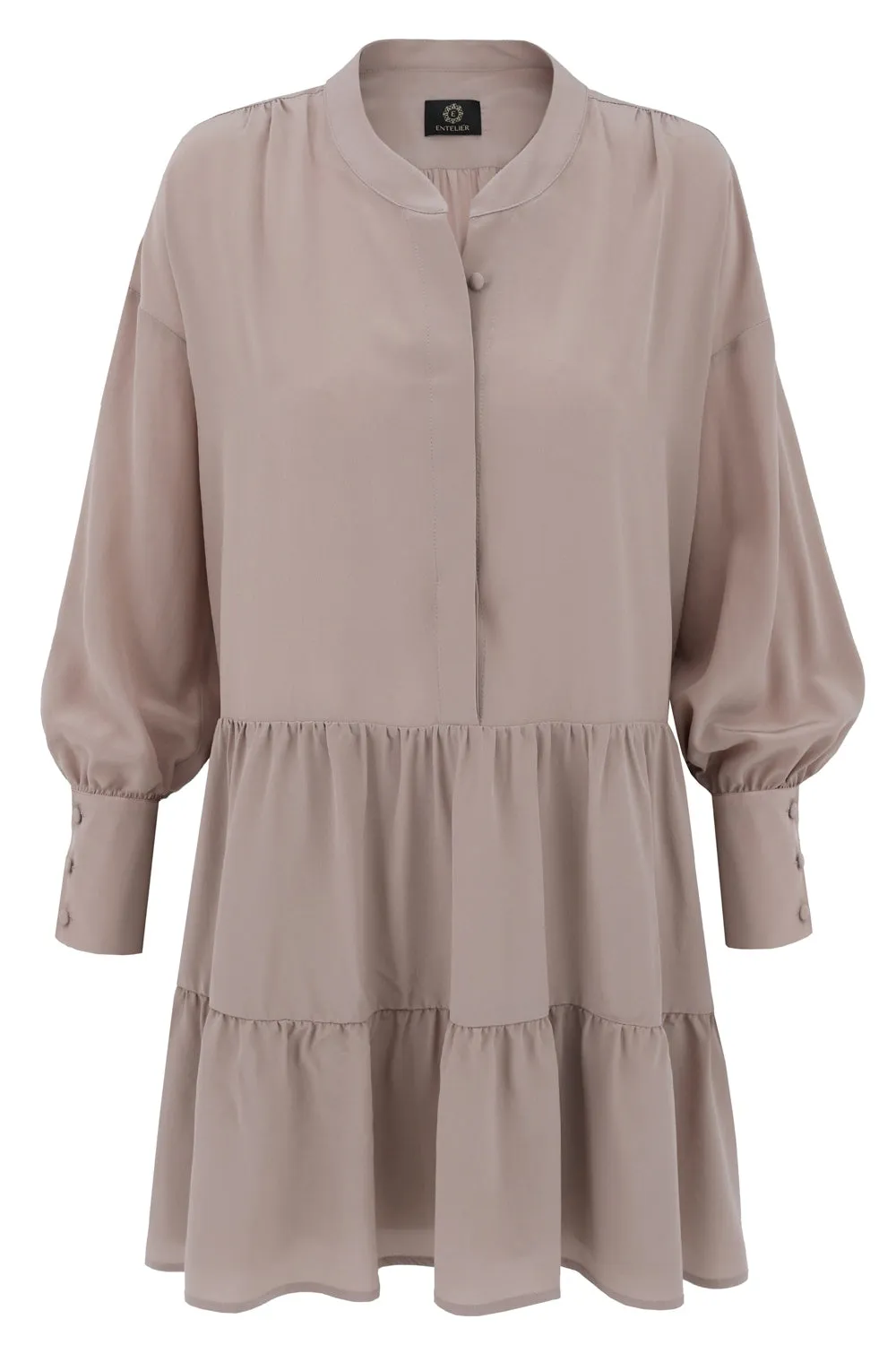 Anais Silk Dress Taupe