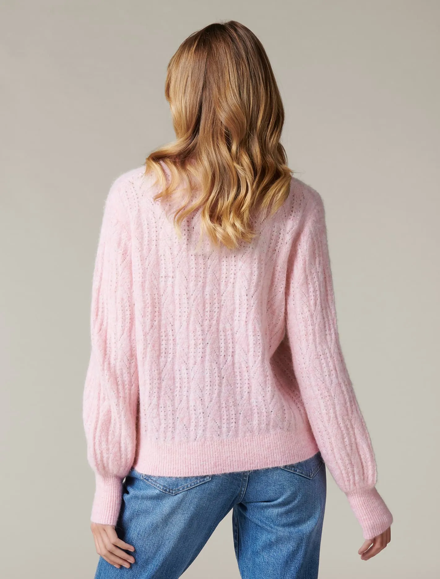 Anya Pretty Pointelle Knit Jumper