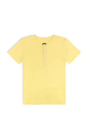 APP Pale Yellow Henley T Shirt