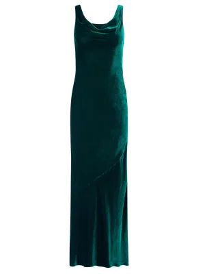 Asher Long Dress in Racing Green