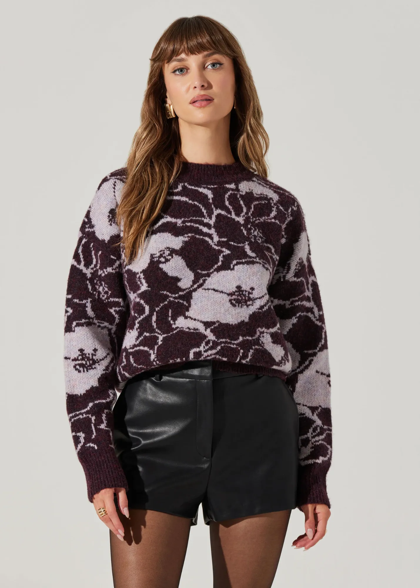 ASTR the Label Saria Floral Sweater