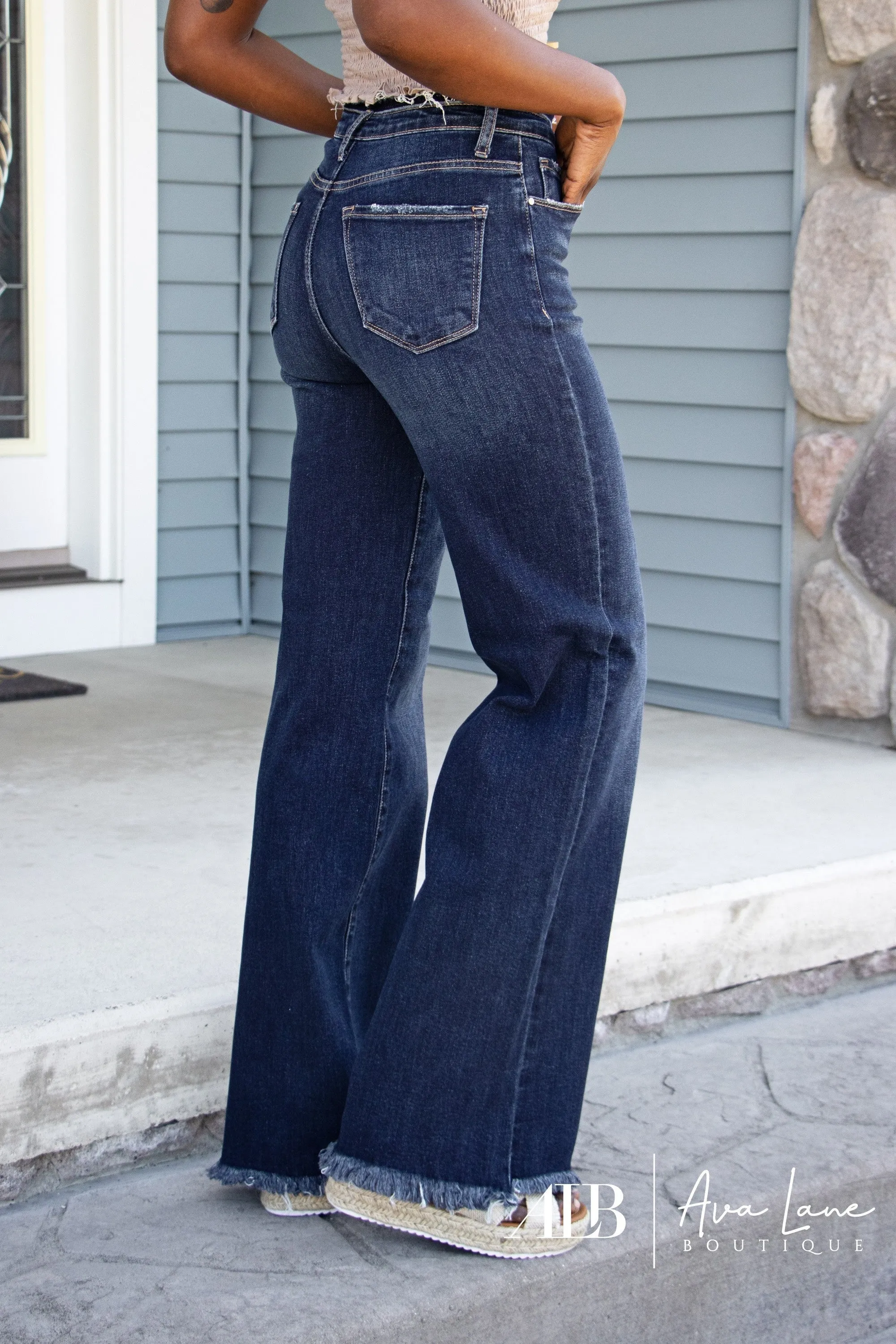 Ava Lane Boutique Yours, Mine, and Ours High-Rise Wide Leg Denim *3 Lengths*