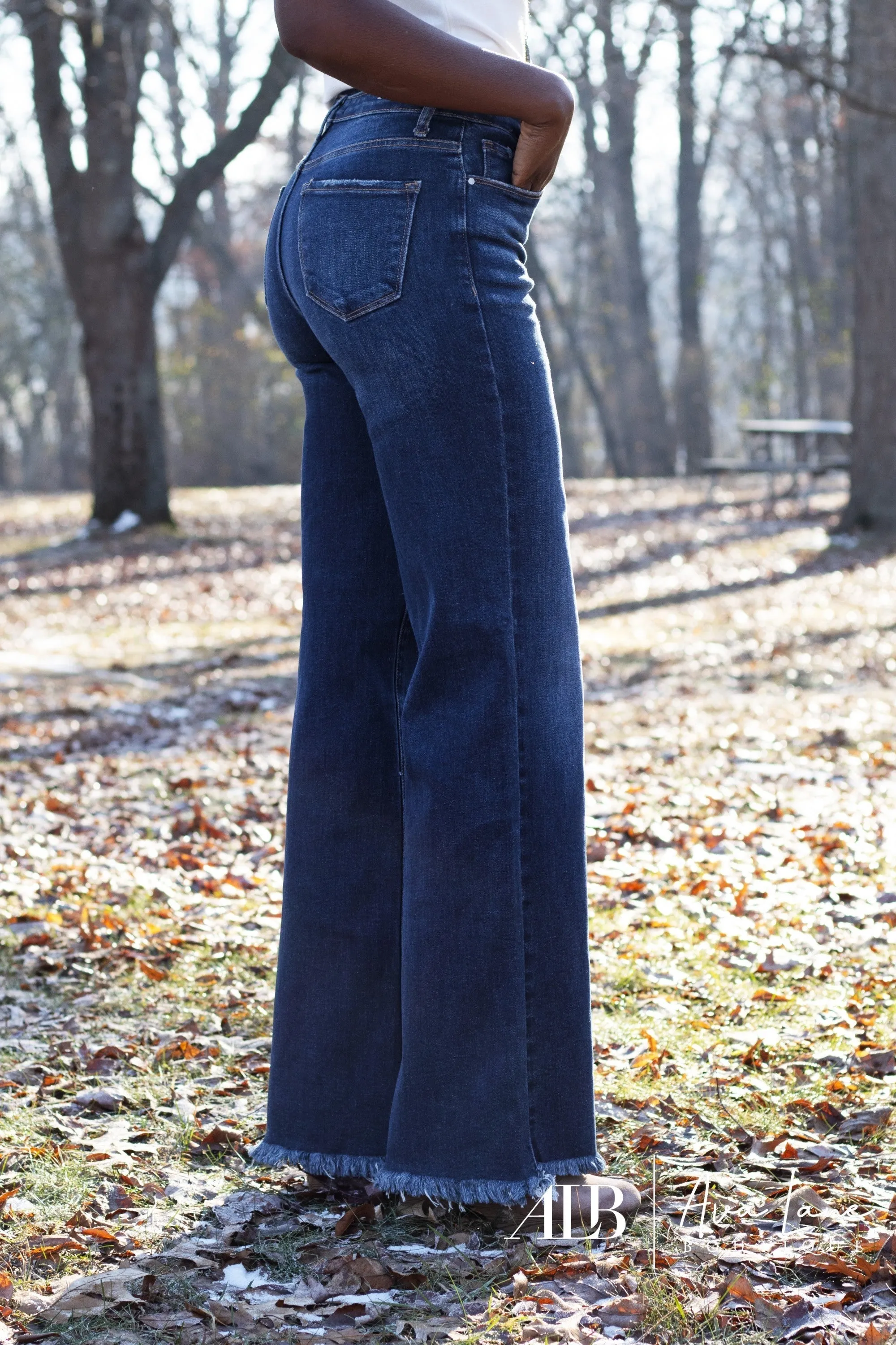 Ava Lane Boutique Yours, Mine, and Ours High-Rise Wide Leg Denim *3 Lengths*