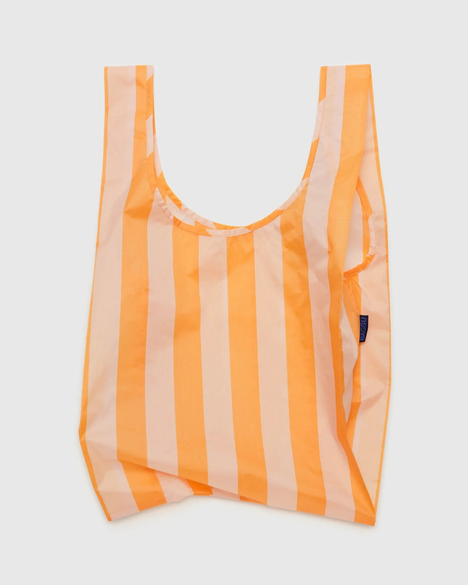 BAGGU Reusable Tote | Tangerine Stripe