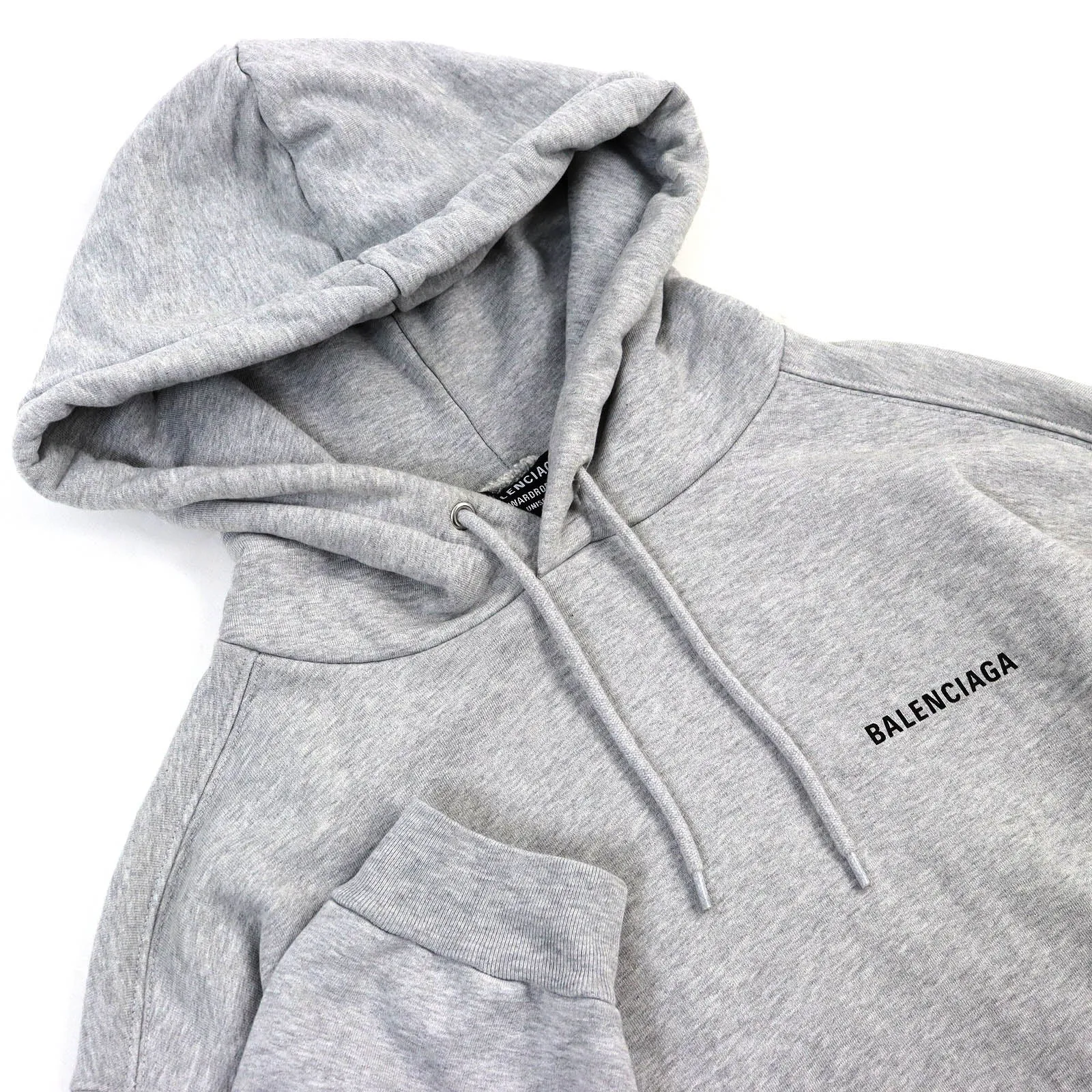 Balenciaga Cotton Back Logo Pullover Hoodie