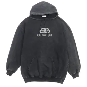 Balenciaga Cotton BB Logo Oversized Pullover Hoodie XS