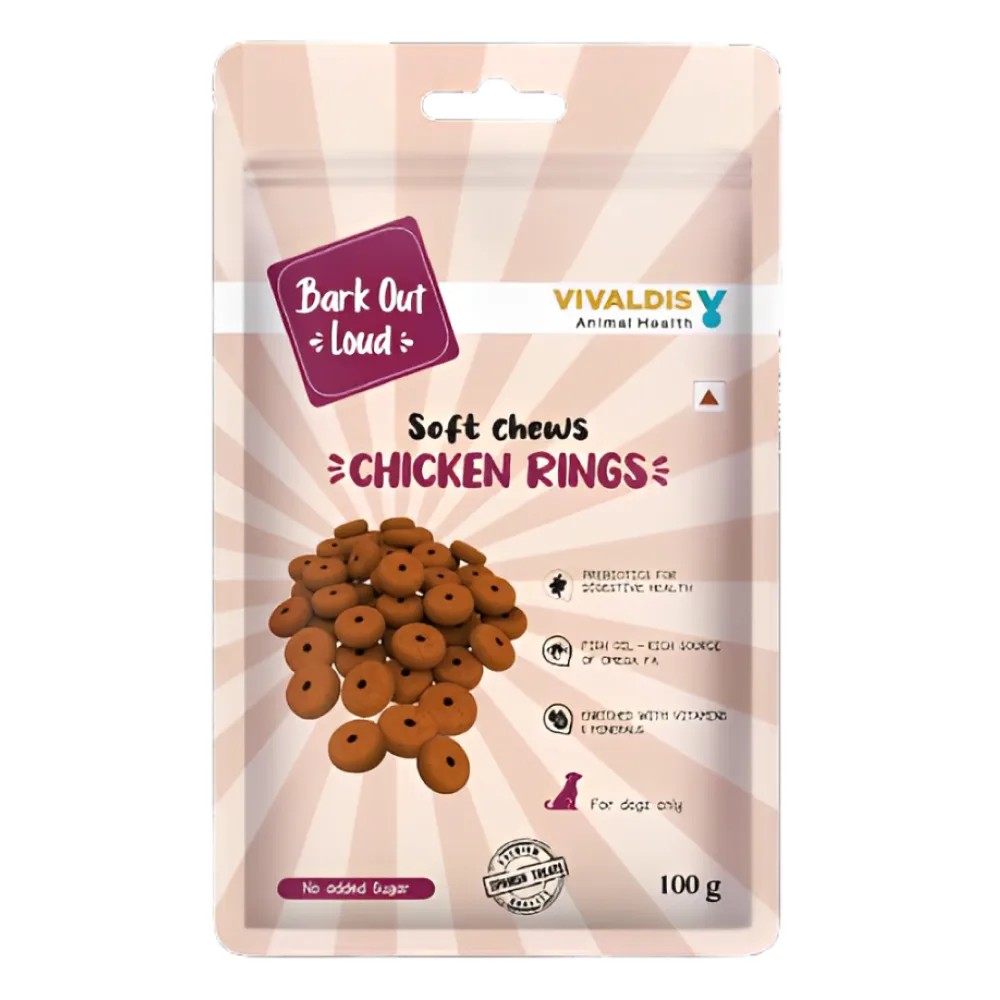 Bark Out Loud Chicken Rings Soft Chews Dog Treats (Limited Shelf Life) (Buy 1 Get 1)