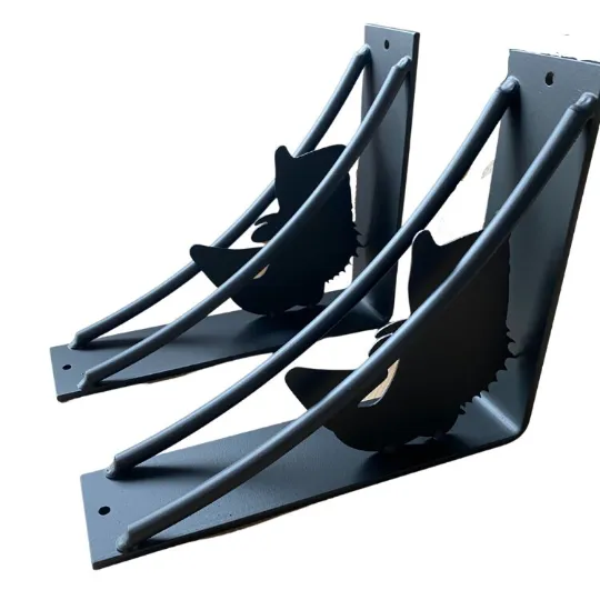 Bass-Inspired Custom Shelf Brackets