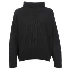 Belstaff Eden Mock Neck Jumper Ladies Knitwear in Black