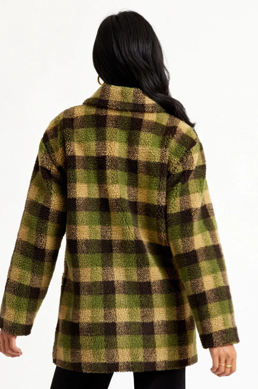 Bern Sherpa Coat - Plaid