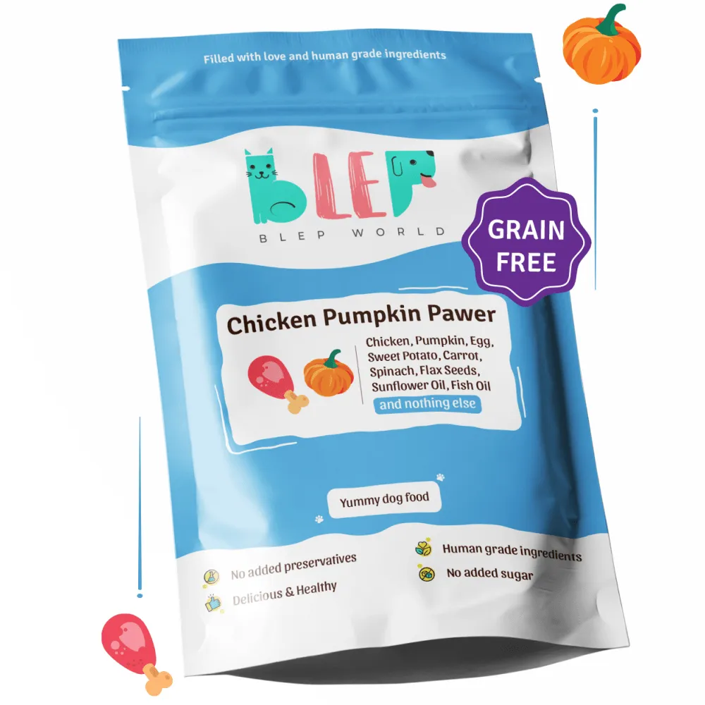 BLEP Chicken & Pumpkin Pawer Dog Wet Food (300g) (Limited Shelf Life) (Buy 1 Get 1)