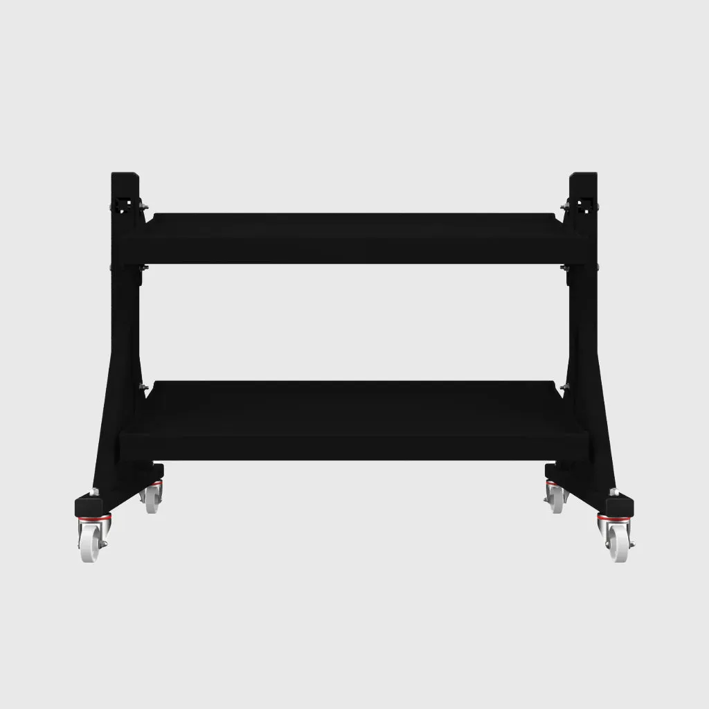 BLK BOX 2 Tier Dumbbell Rack on Wheels