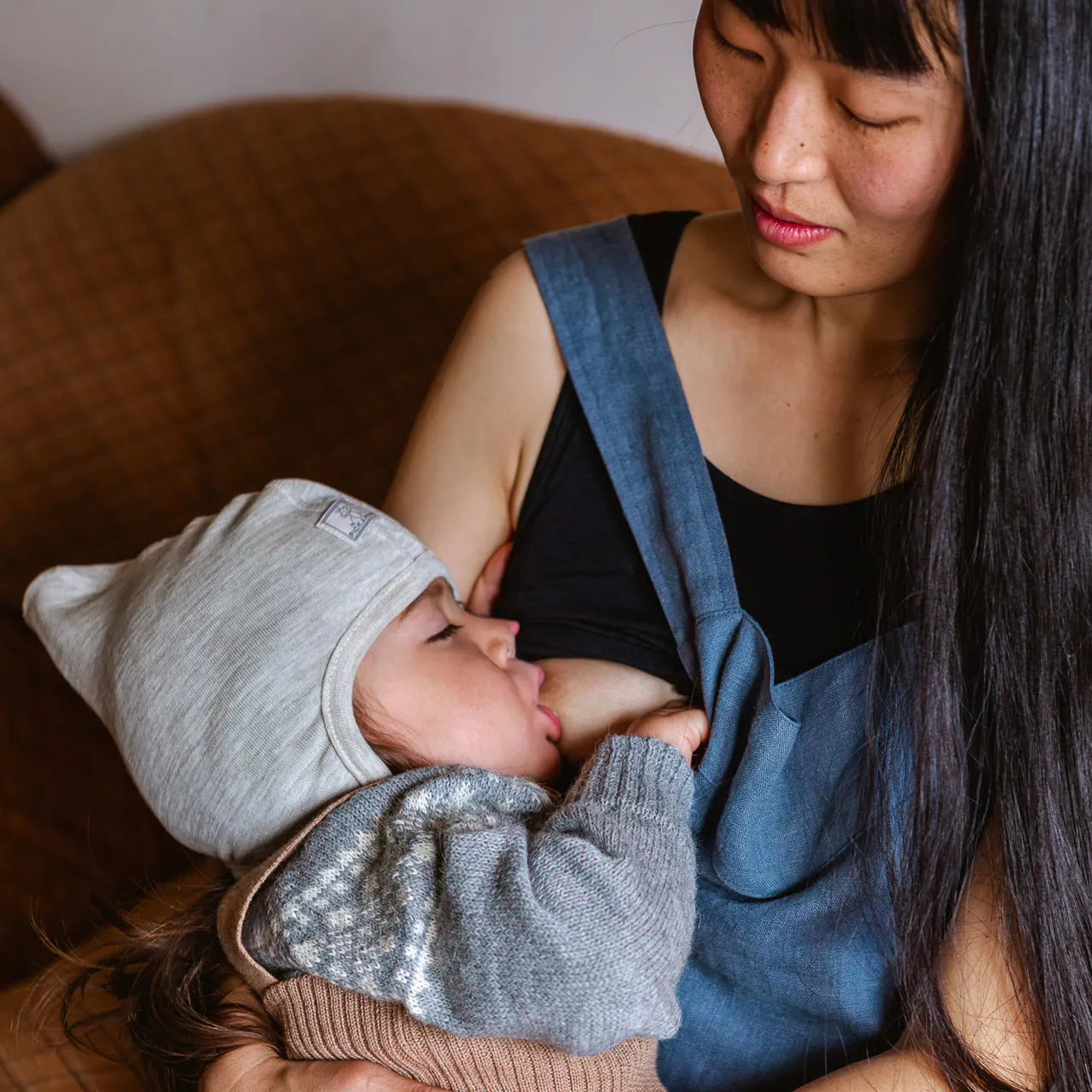 Breastfeeding/Maternity Tank in Merino/Silk