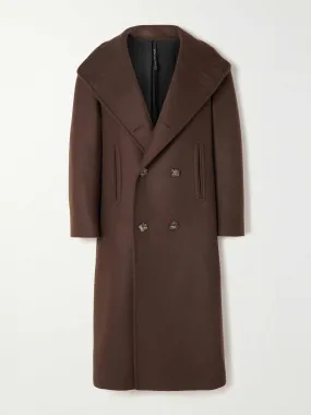 Brown double breasted coat