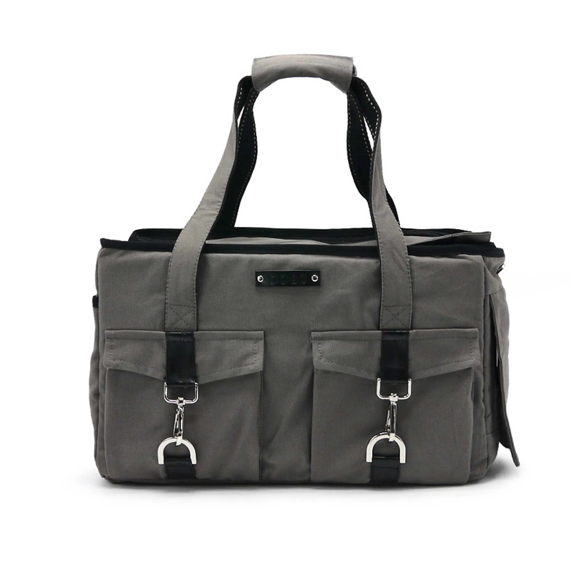 Buckle Tote Dog Carrier in Charcoal