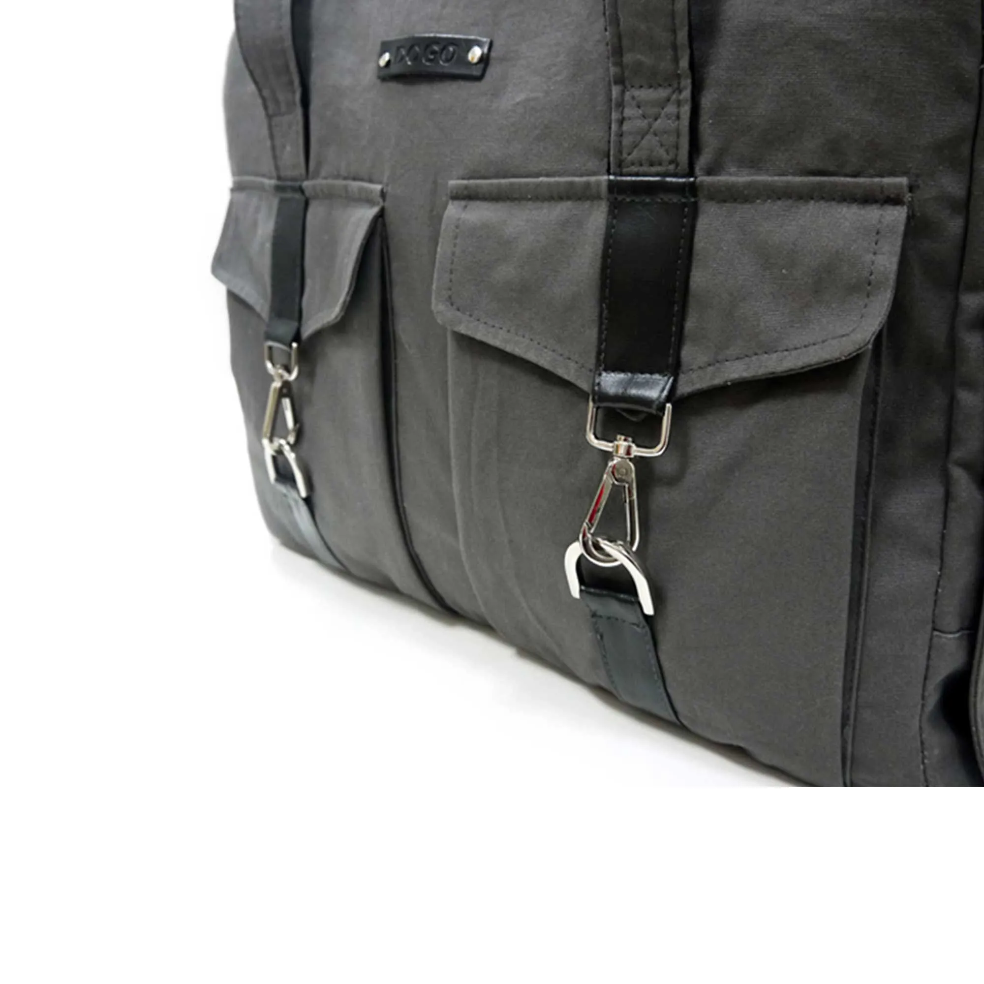 Buckle Tote Dog Carrier in Charcoal