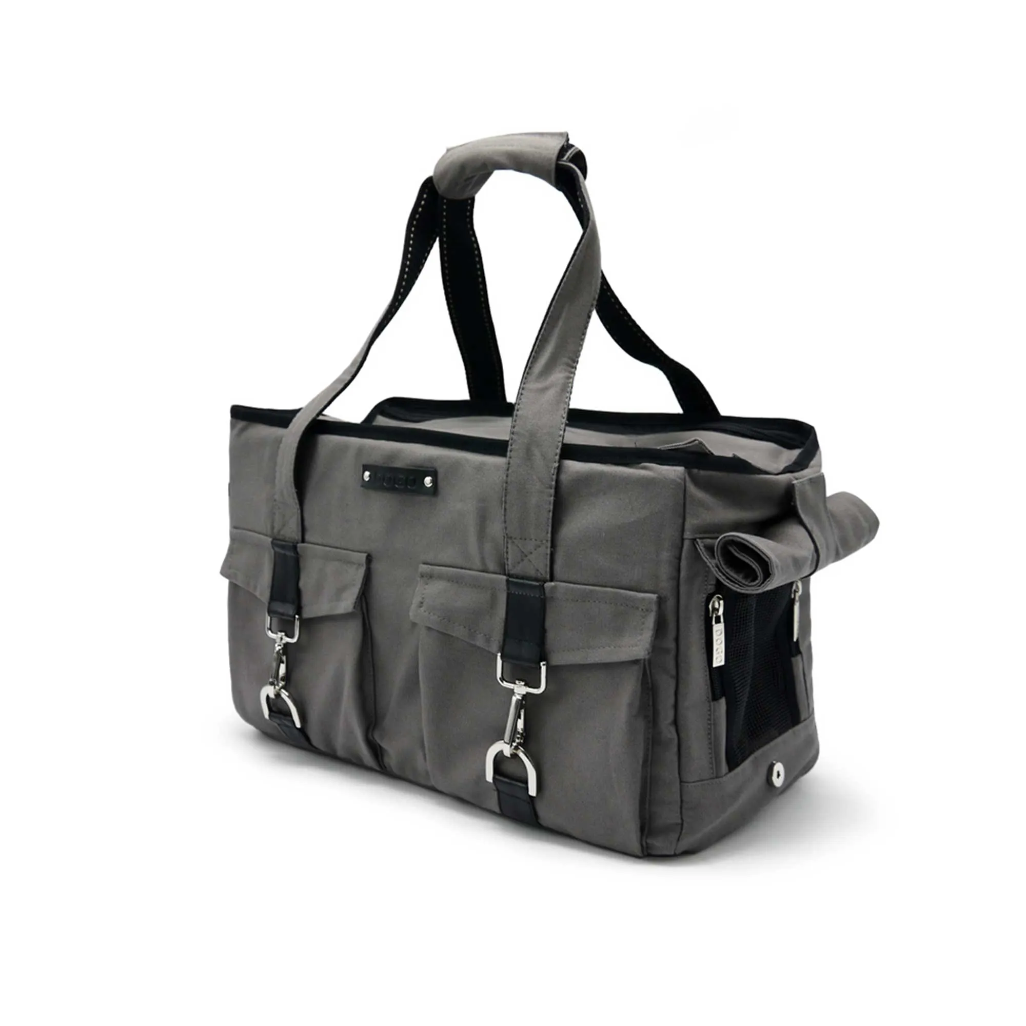 Buckle Tote Dog Carrier in Charcoal