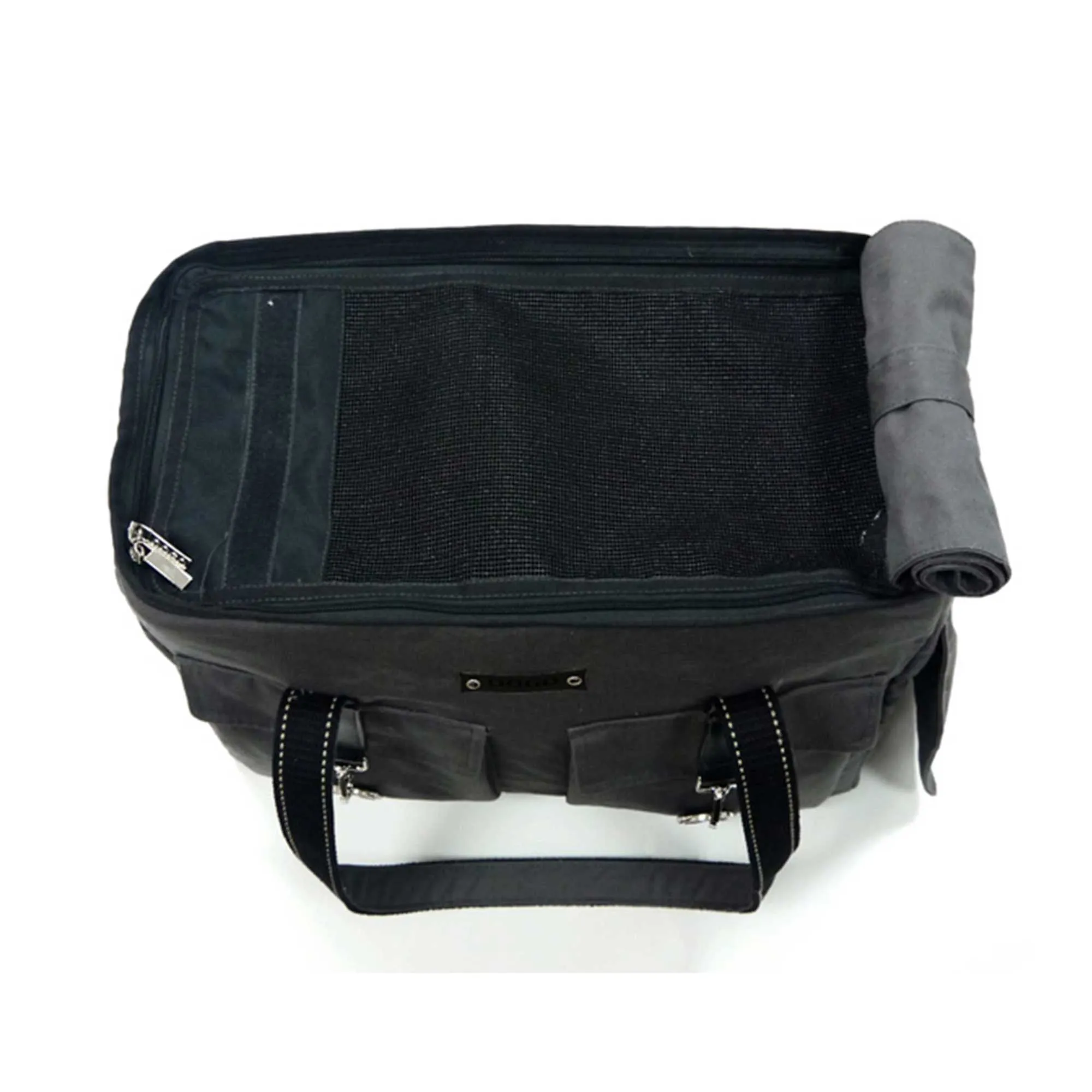 Buckle Tote Dog Carrier in Charcoal