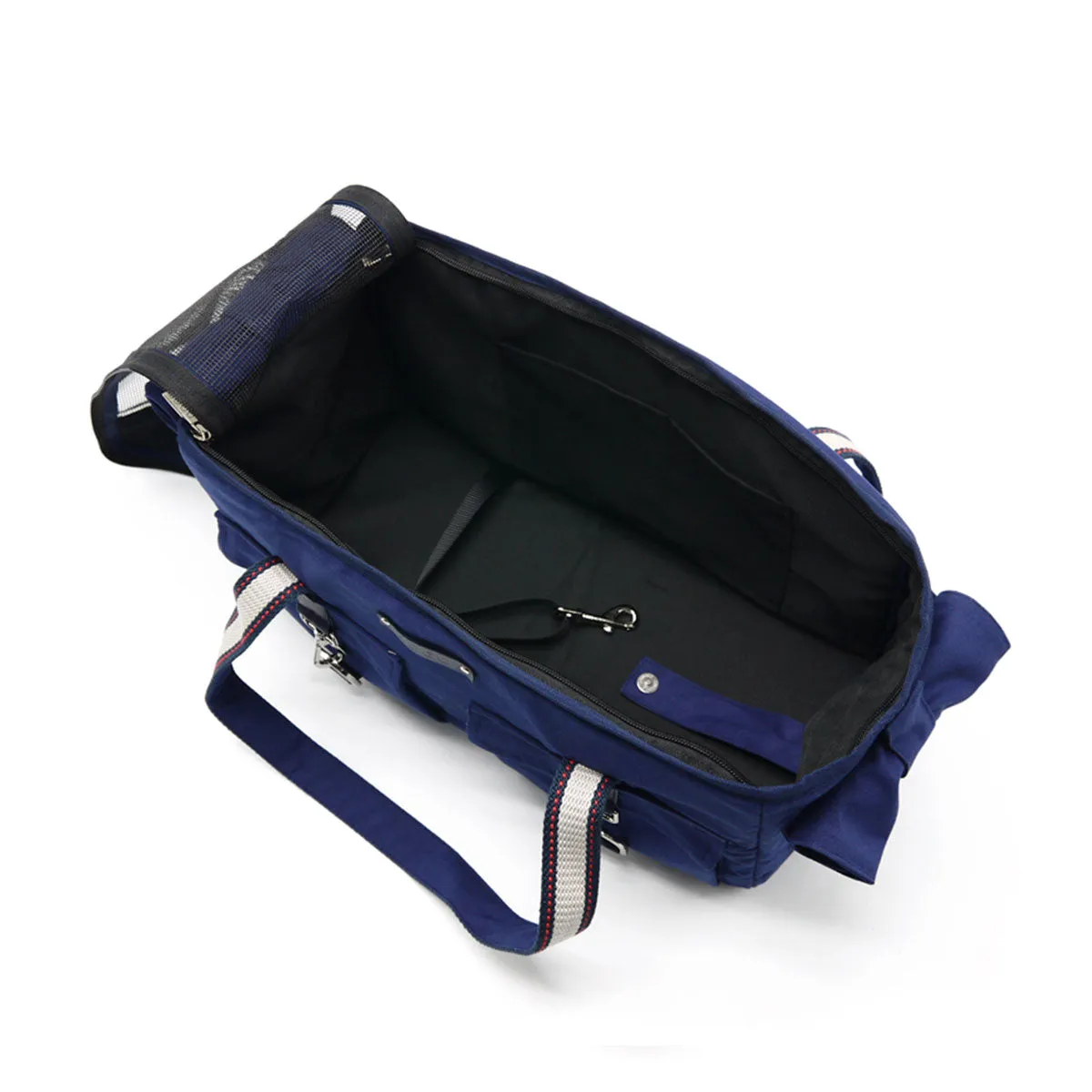 Buckle Tote Dog Carrier in Navy