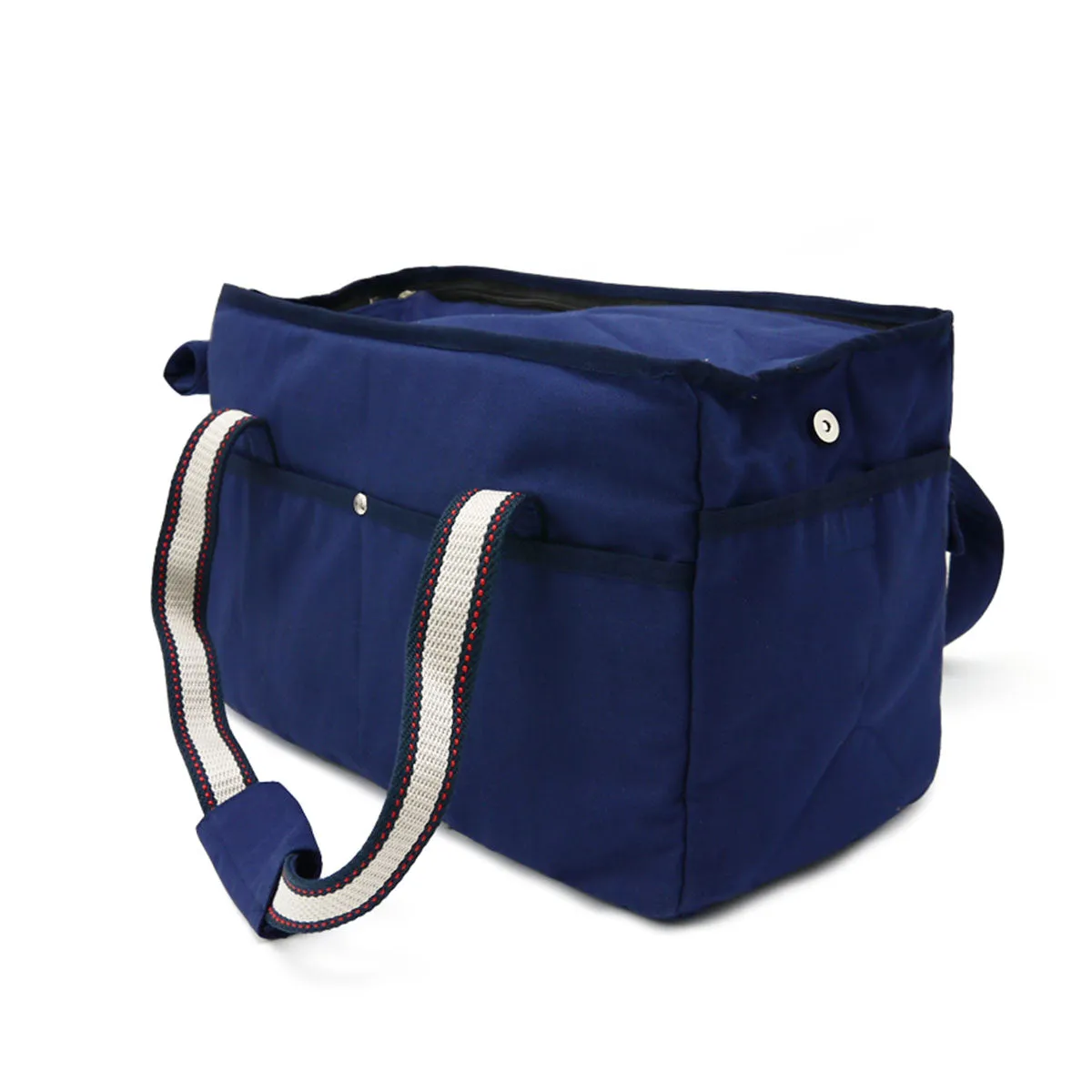 Buckle Tote Dog Carrier in Navy