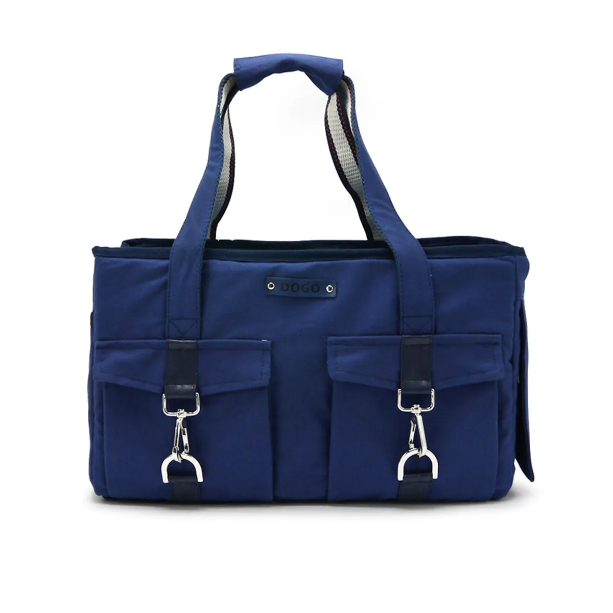 Buckle Tote Dog Carrier in Navy