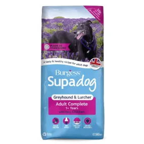 Burgess Greyhound & Lurcher Rich in Chicken Dog Food 12.5kg