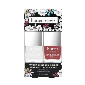 butter LONDON - Patent Shine - Cotton Buds   Toff Mini - 10X Nail Lacquer Duo