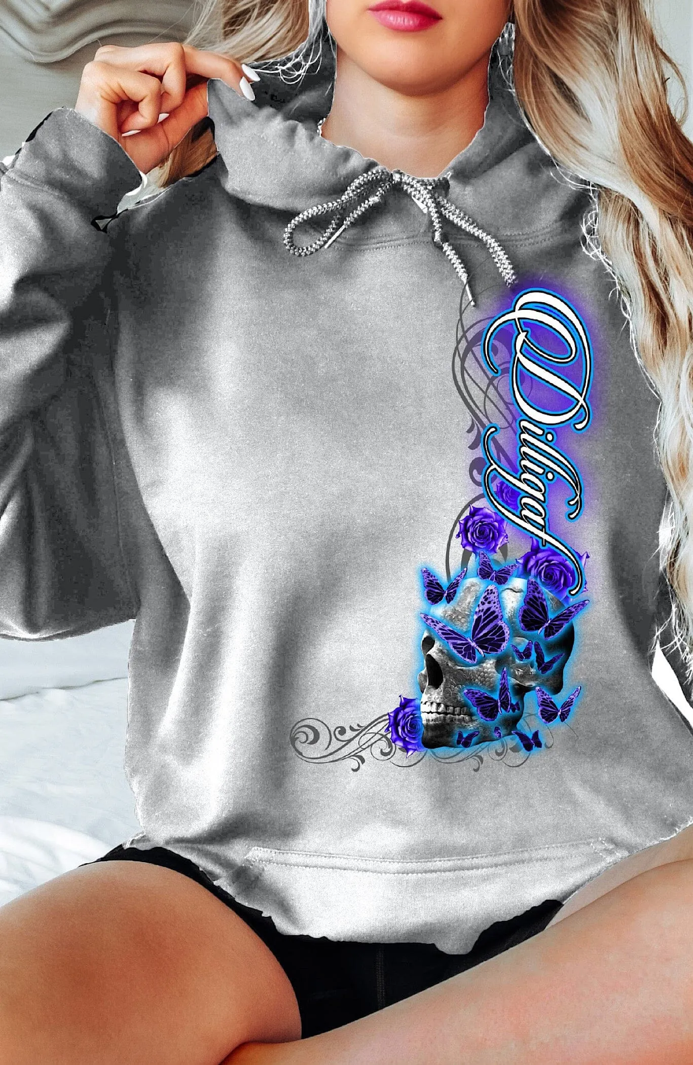 Butterflies from Dilligaf Heaven Pullover Hoodie